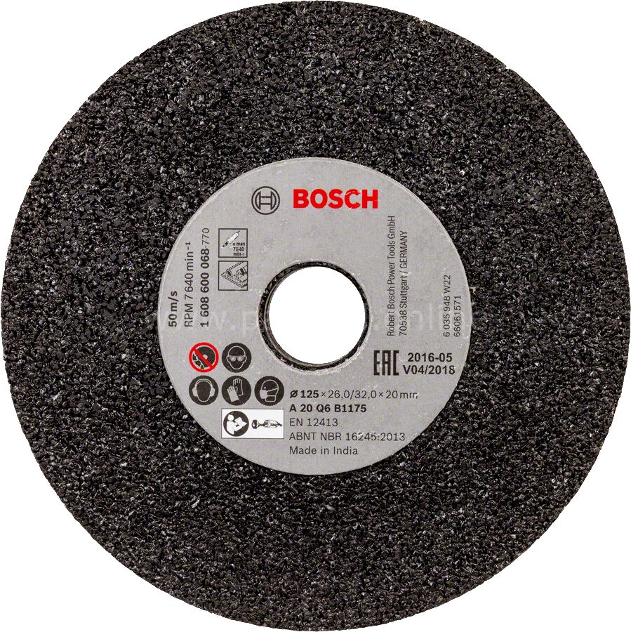 Bosch - GGS6S İçin 125 mm 20 Kum Taşlama Taşı SiC 1608600068