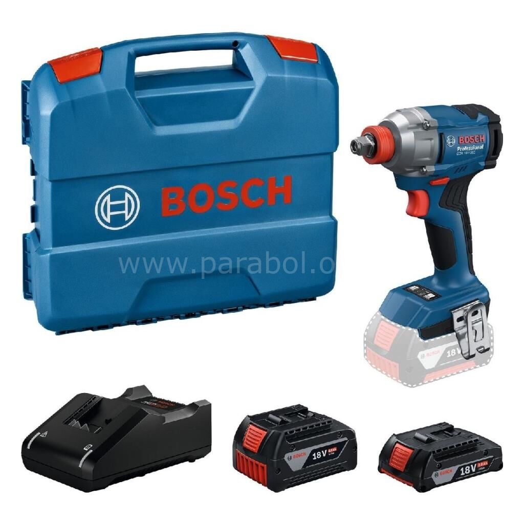 Bosch Profesyonel GDX 18V-285  2x2 Ah Çift Akülü Darbeli Somun Sıkma - 06019N2122