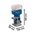 Bosch Profesyonel GLF 18V-8 Freze Makinesi Solo (Akü ve Şarj Cihazı Yoktur) 06016C6020