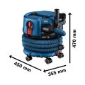 Bosch Profesyonel GAS 18V-12 MC Akülü Süpürge Solo (Akü ve Şarj Cihazı Yoktur) 06019K2000