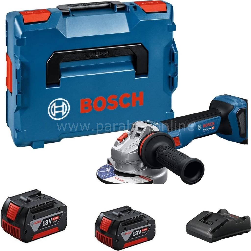Bosch Profesyonel GWS 18V-11 S 2X5.0AH Çift Akülü Devir Ayarlı Taşlama 06019N4002