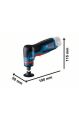 Bosch GWG 12V-50 S Döner Başlıklı Taşlama Makinesi