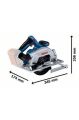 Bosch Professional GKS 185-Li Akülü Daire Testere (Solo -Aküsüz) 06016C1221