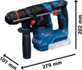 Bosch Professional GBH 18V-18 X ONE CHUCK Akülü Kırıcı-Delici (Solo-Aküsüz) 0611927000