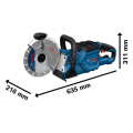 Bosch Professional GCS 18V-230 Akülü Metal ve Beton Kesme-Taşlama Makinesi Solo (Aküsüz) 06013B0000