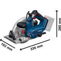 Bosch Professional GKS 18V-68-2 Biturbo Akülü Daire Testere (Solo/Aküsüz) - 06016D0000