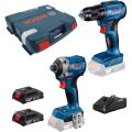 Bosch Professional GDR 18V-215 + GSR 185 2 Ah Çift Akülü Matkap ve Torklu Vidalama Seti 06019N2023