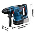 Bosch Professioanl GBH 18V-34 CF SDS Plus Akülü Kırıcı Delici (Akü ve Şarj Cihazı Dahil Değil) - 0611914021