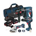 Bosch Professional Gsr 18V-50 + Gbh 180 + Gws 180 2 X Gba 18V 3Lu Set 5.0Ah 18V - 0615990M32