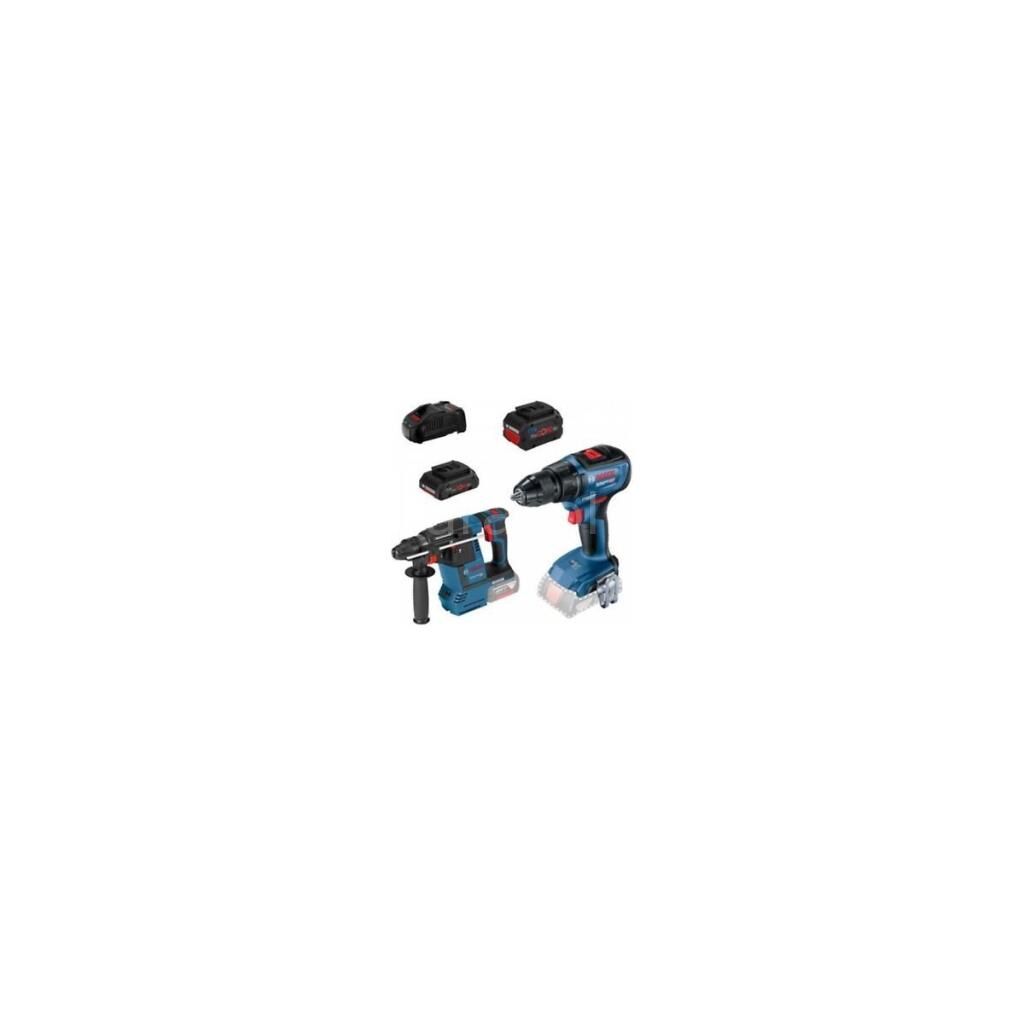 Bosch Professional GBH 18V-26 Kırıcı-Delici + GSR 18V-50 Vidalama 4 Ah + 8 Ah Akülü El Aletleri Seti
