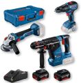 Bosch Professional GBH 187 + GWS 18V-10 + GSR 18V-50 Vidalama Kırıcı Taşlama Seti - 0615990N42