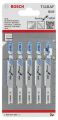 Bosch - Kırılmaya Karşı Dayanıklı Seri Metal İçin T 118 AF Dekupaj Testeresi Bıçağı - 5'Li Paket 2608634505