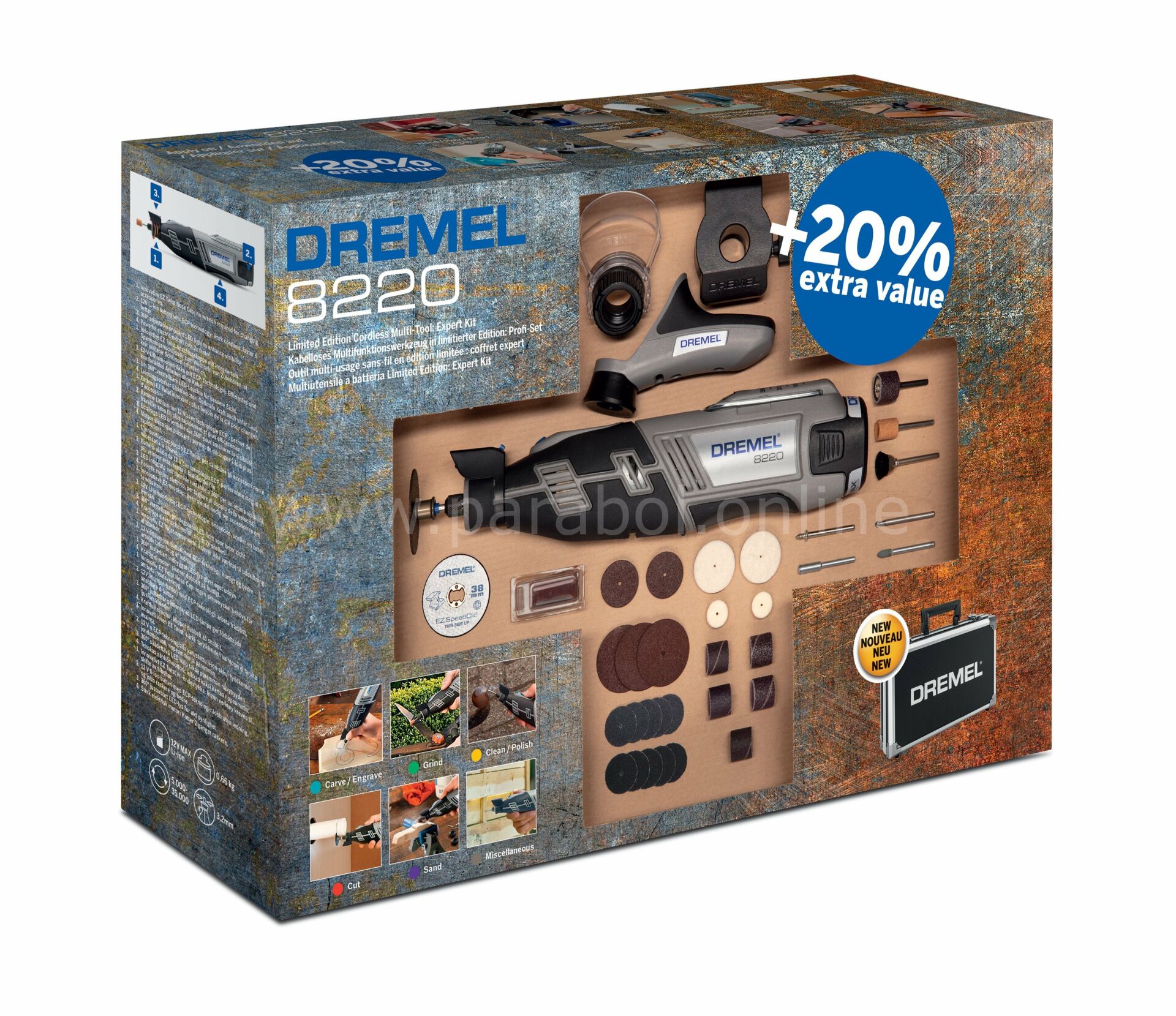 DREMEL® 8220  Akülü Gravür El Motoru (8220-3/35X) F0138220UM