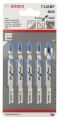Bosch - Kırılmaya Karşı Dayanıklı Seri Metal İçin T 118 BF Dekupaj Testeresi Bıçağı - 5'Li Paket 2608634503
