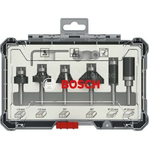 Freze Seti 6 Parça Karışık 6 mm (Pro) 2607017468
