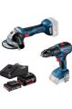 Bosch Gsb 18V-50 Darbeli Delme/vidalama + Gws 180-LI Taşlama Makinesi 0615990M8S