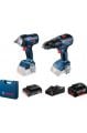 Bosch GDS 18V-400 + GSB 18V-50 Çift Akülü Elektrikli El Aletleri Seti