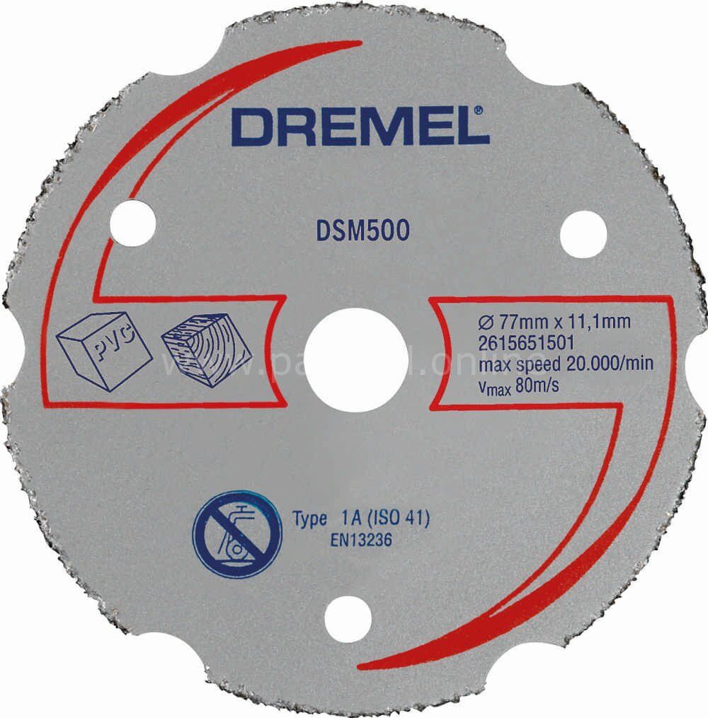 Dremel DSM20 Çok Amaçlı Karpit Kesme Diski (DSM500) 2615S500JB