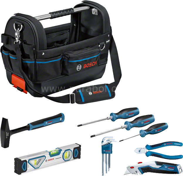 Bosch Profesyonel El Aleti Seti 8 Parça + GWT 20 Çanta 1600A02H5B