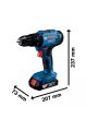 Bosch Professional Gsb 183 Lı Akülü Darbeli Vidalama Tek Akü
