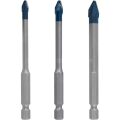 Bosch Hex-9 3'lü Set Sert Seramik Ve Cam Delme Ucu 2608579511
