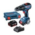 Bosch GSB 18V-50 Çift Akülü 2 Ah + 5 Ah Vidalama Makinesi 06019h5103