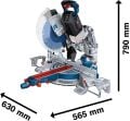 Bosch Professional GCM 18V-305 GDC Çift Akülü 12 Ah Gönye Testere