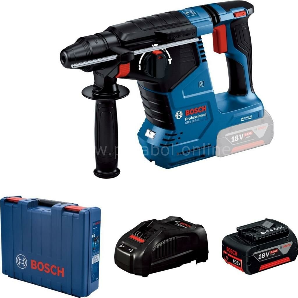 Bosch GBH 187-Li Tek Akülü 5 Ah Kırıcı-Delici