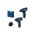 Bosch GSR 120-Li Akülü Vidalama + GDR 120-LI 2x2A Somun Sıkma Makinesi