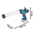 Bosch GCG 18V-600 Akülü Silikon Tabancası (Akü ve Şarj Aleti Hariç)