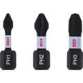 Impact Yıldız Bits Uç PH1/2/3X25 mm 3lü 2608522470