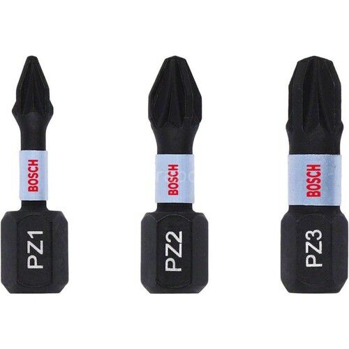 Impact Yıldız Bits Uç PZ1/2/3X25 mm 3'lü 2608522471