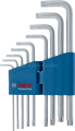 Bosch Profesyonel Alyan Anahtar Takımı Torx 9 parça (10-50mm) 1600A01TH4