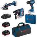 Bosch Professional Gsr 185-LI + Gws 180-LI + Gbh 180-LI 2X4.0AH Akülü Kombo Kit -0615990N1Y