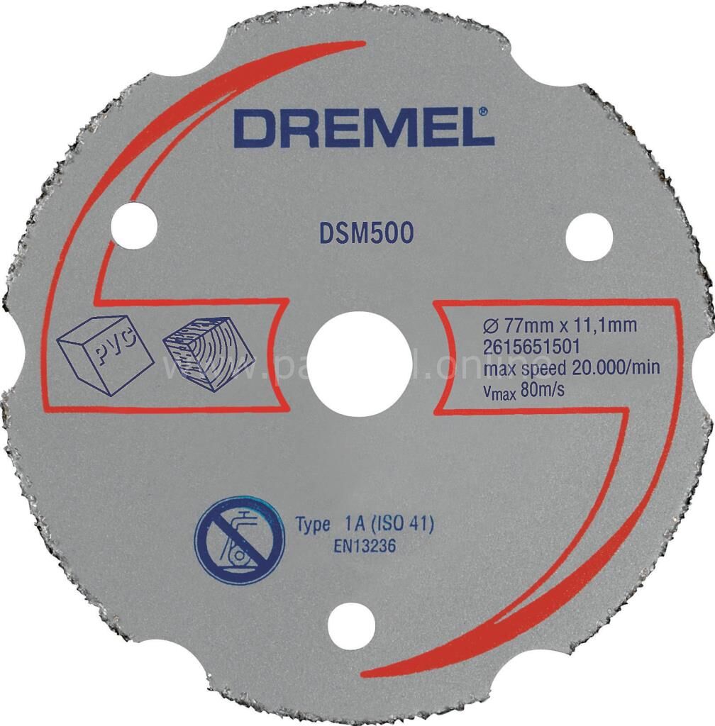 DREMEL® DSM20 çok amaçlı karpit kesme diski (DSM500) 2615S500JA