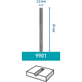 DREMEL® Tungsten Karpit Kesici kare uçlu 3,2 mm (9901) 2615990132