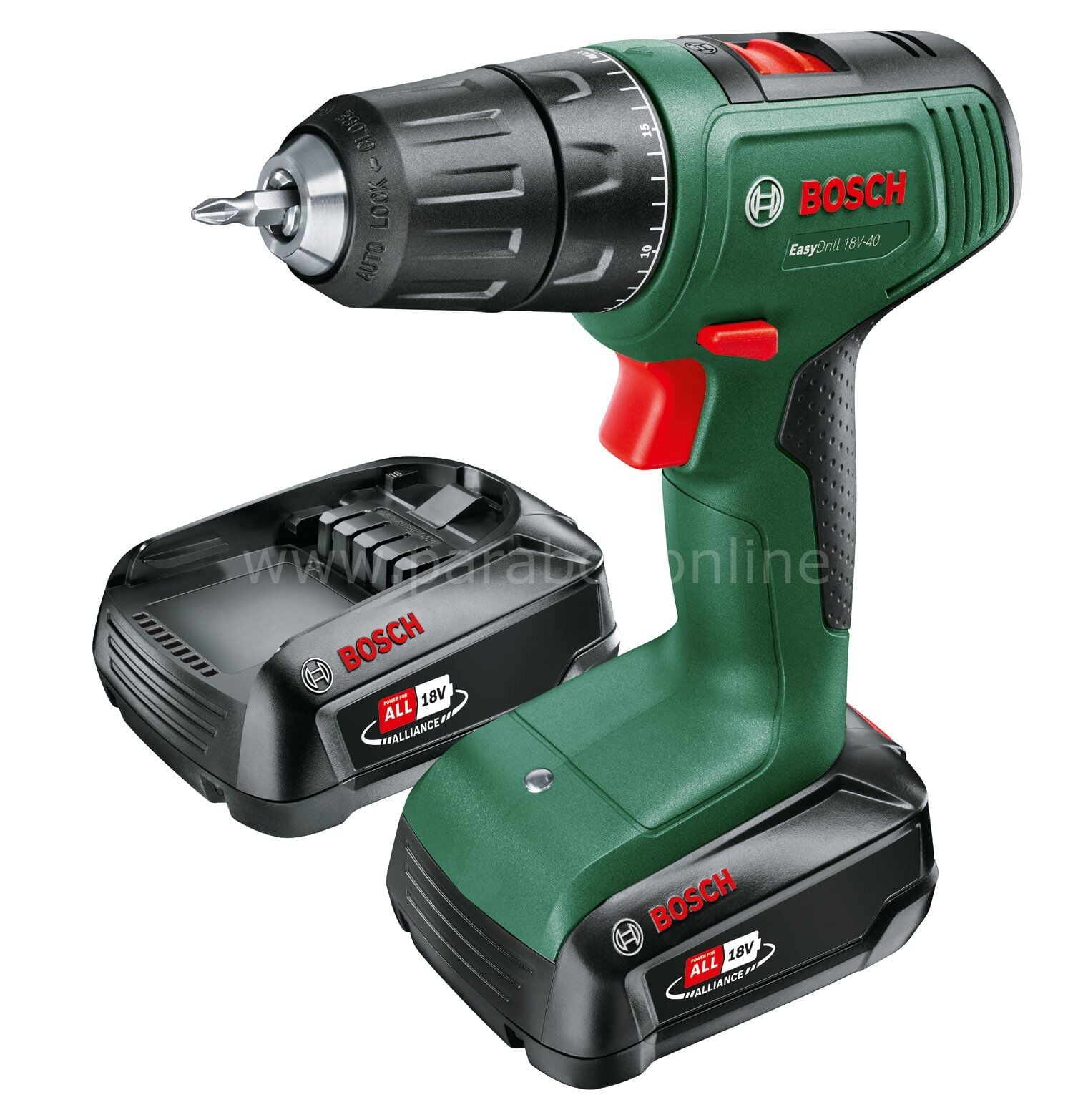 Bosch EasyDrill 18V-40 (Çift Akü, 2,0 Ah) 06039D8005