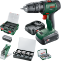 Bosch UniversalImpact 18V (2x 1,5Ah) Akülü Darbeli/Delme Vidalama Makinesi + 210 parça set + Systembox S 06039D4107