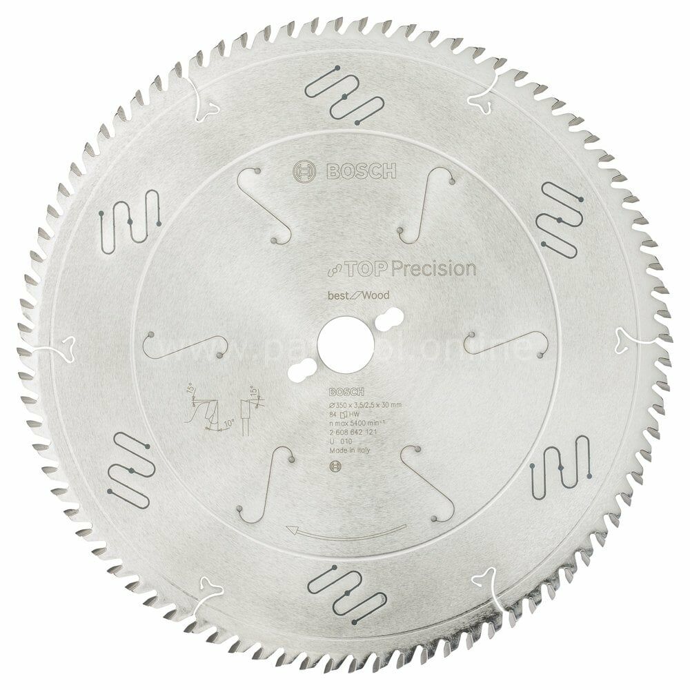 Bosch - Best Serisi Hassas Kesim Ahşap için Daire Testere Bıçağı 350*30 mm 84 Diş 2608642121