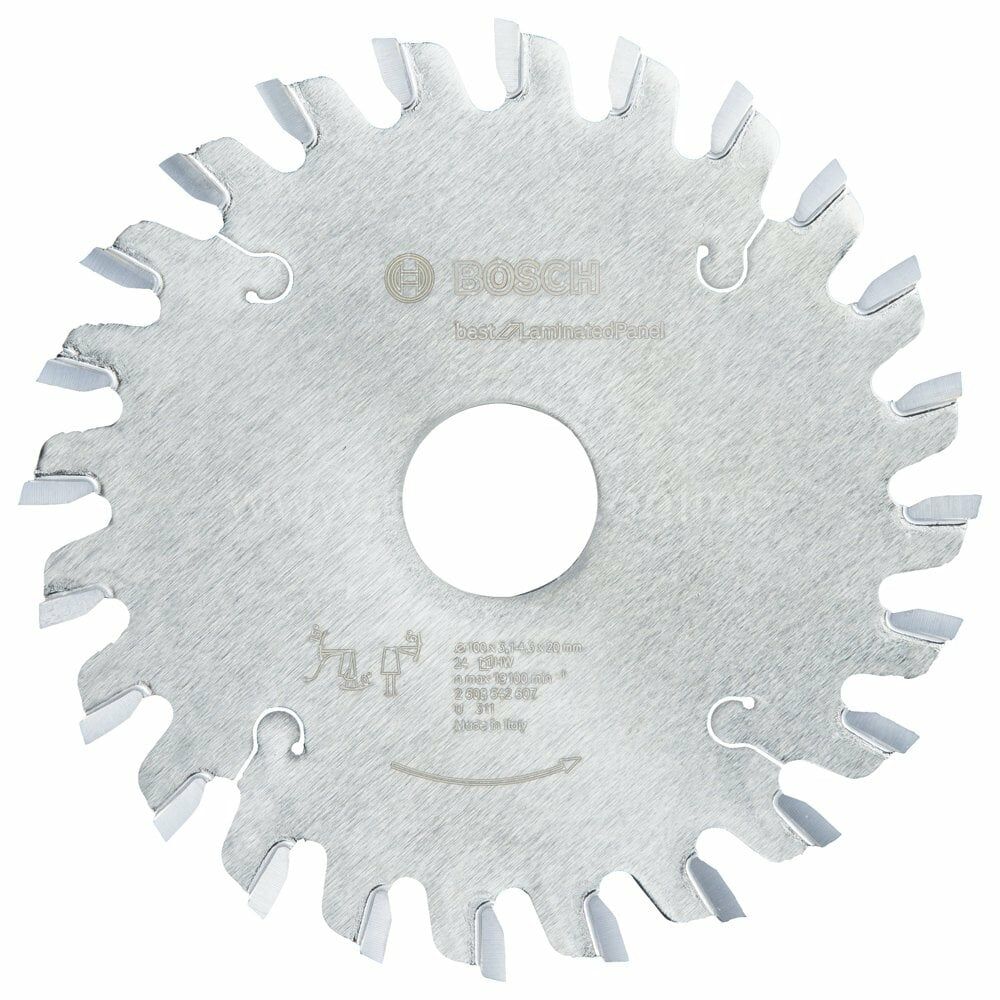 Bosch - Best Serisi Lamine Panel için Konik Ön Çizme Bıçağı 100*20 mm 24 Diş 2608642607