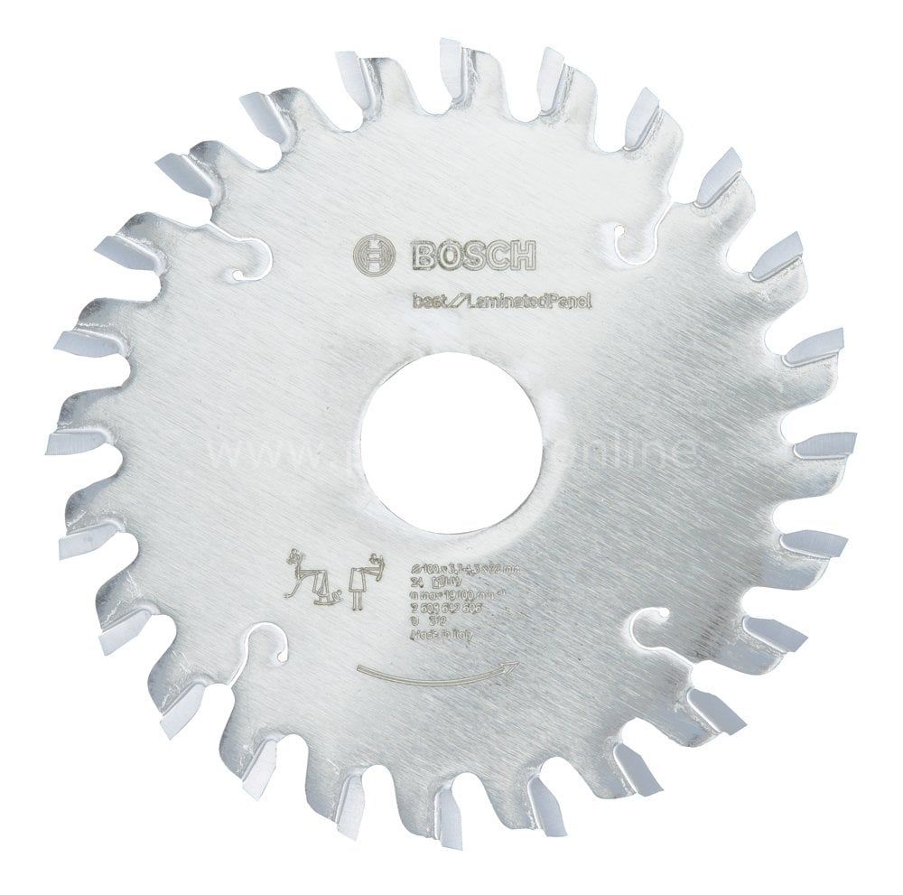 Bosch - Best Serisi Lamine Panel için Konik Ön Çizme Bıçağı 100*22 mm 24 Diş 2608642606